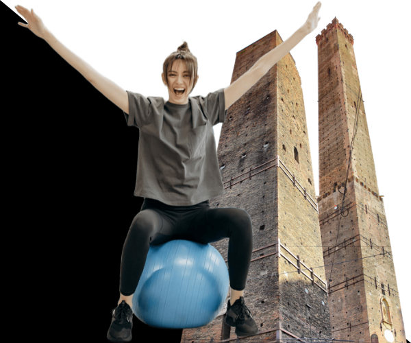 Palestra performance al centro di Bologna